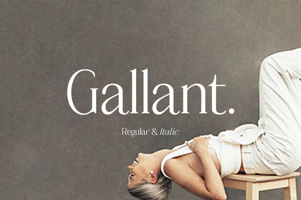 Schriftart Gallant