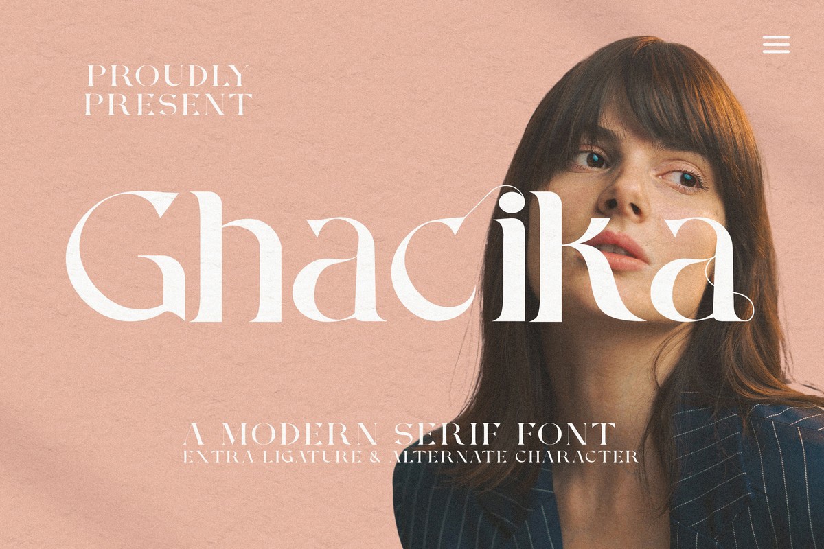 Schriftart Ghacika