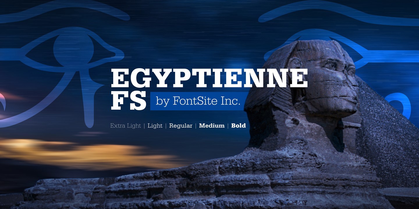 Schriftart Egyptienne FS