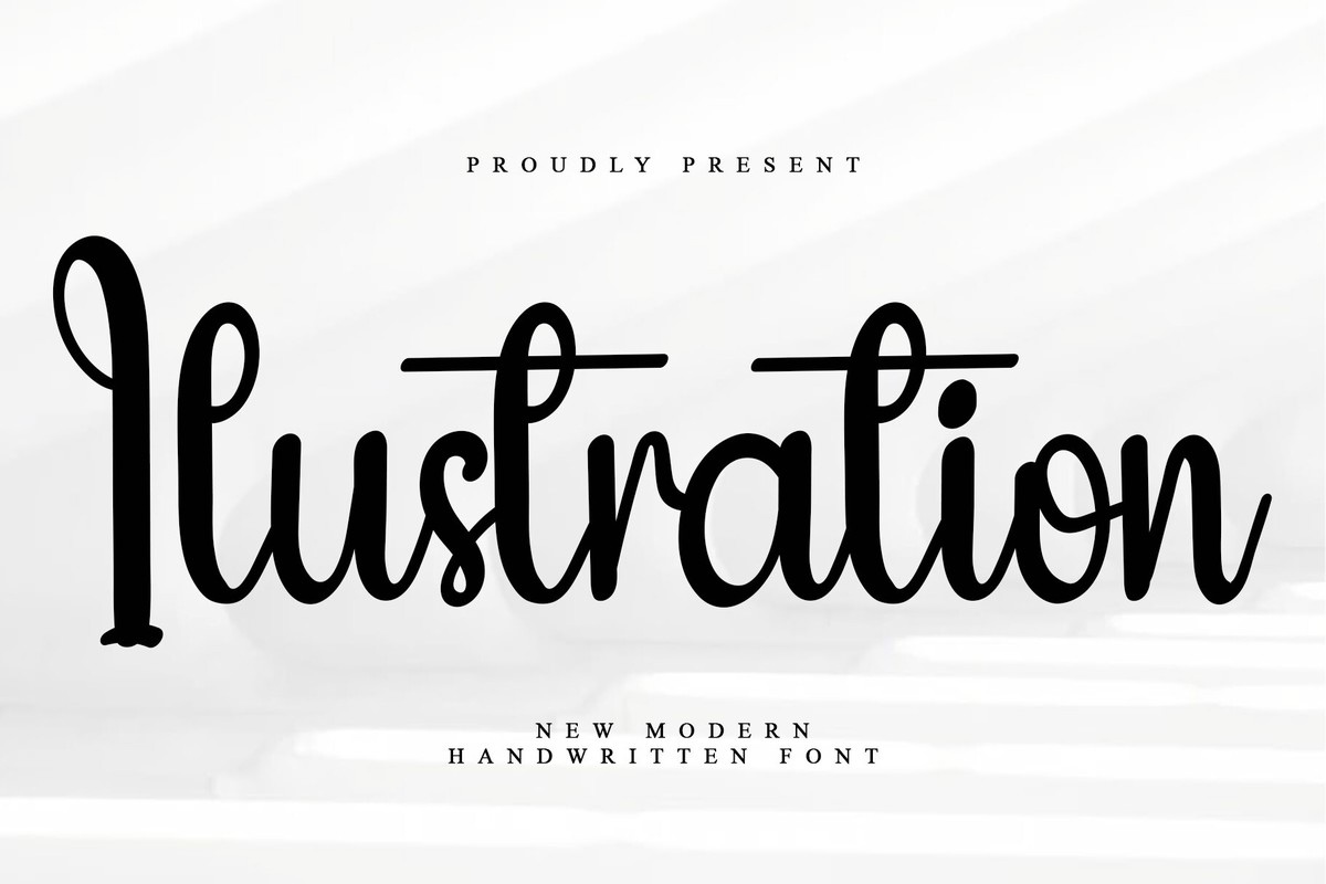 Schriftart Ilustration