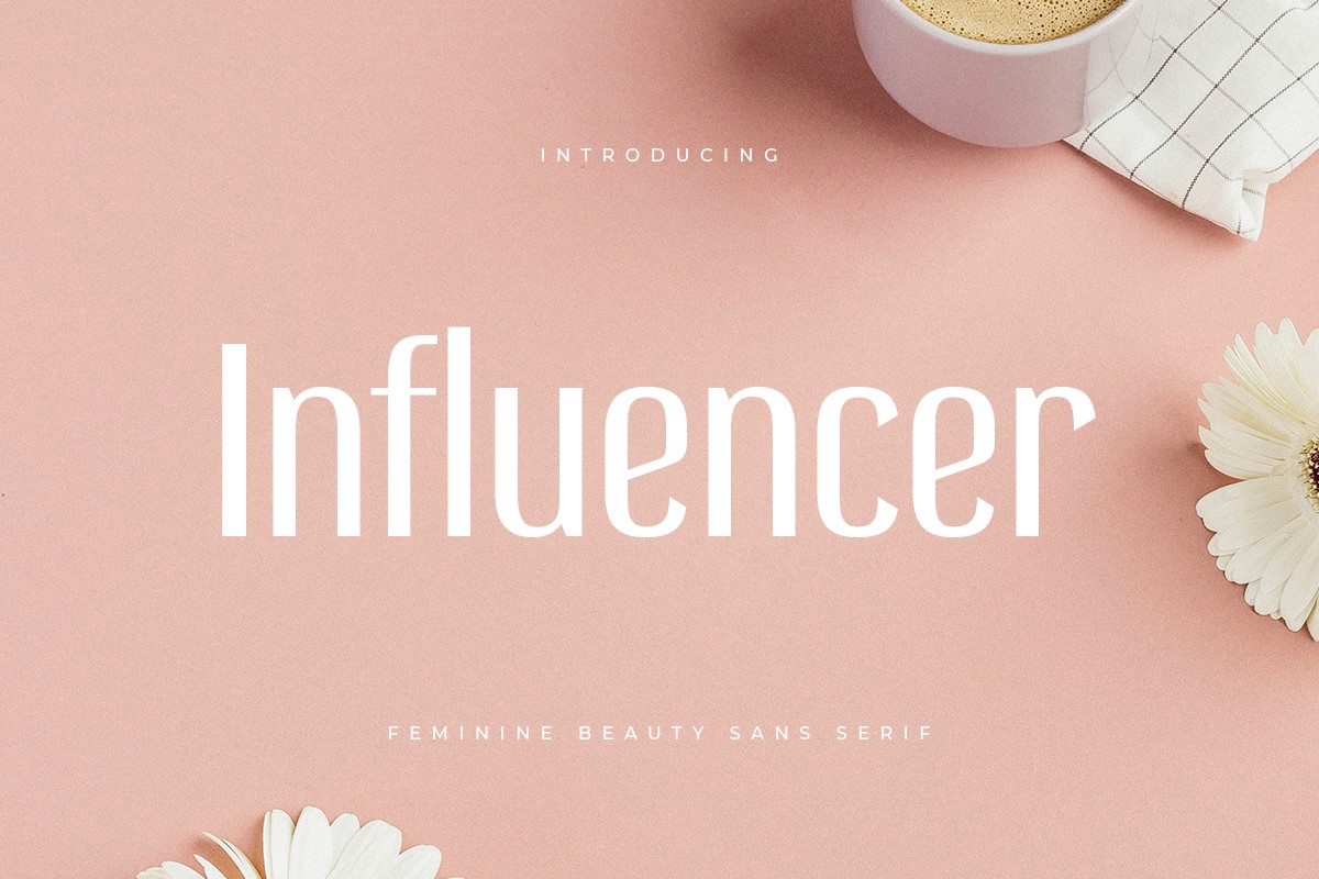 Schriftart Influencer