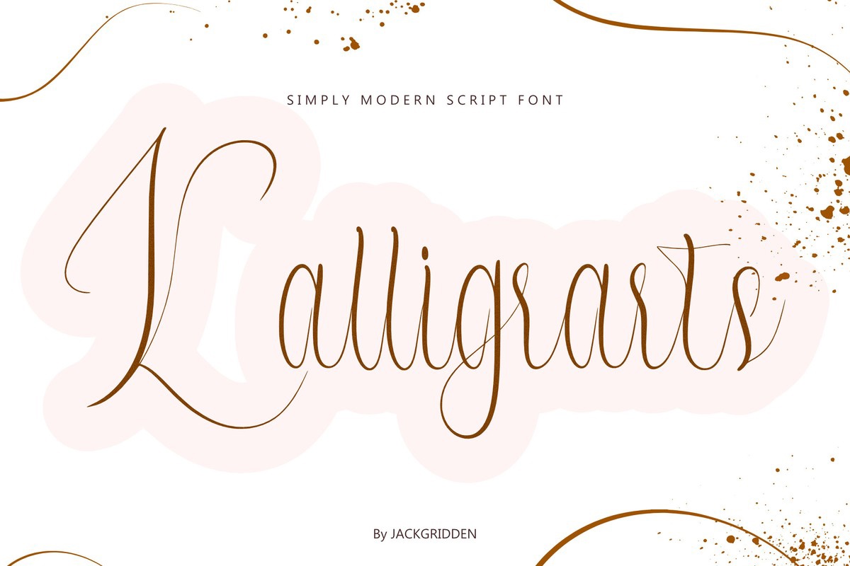 Schriftart Kalligrarts