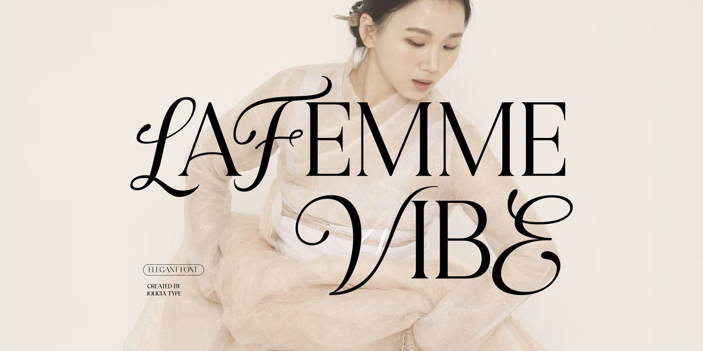 Schriftart Lafemme Vibe