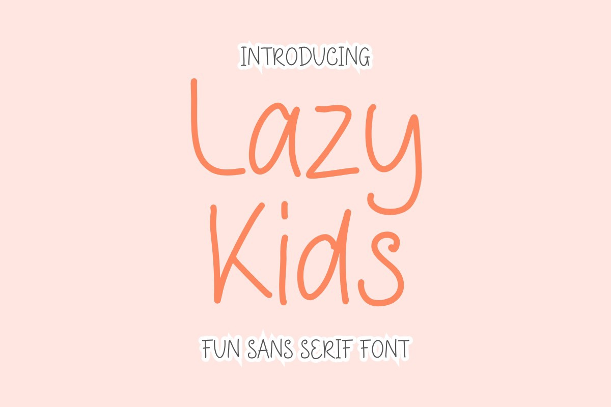 Schriftart Lazy Kids