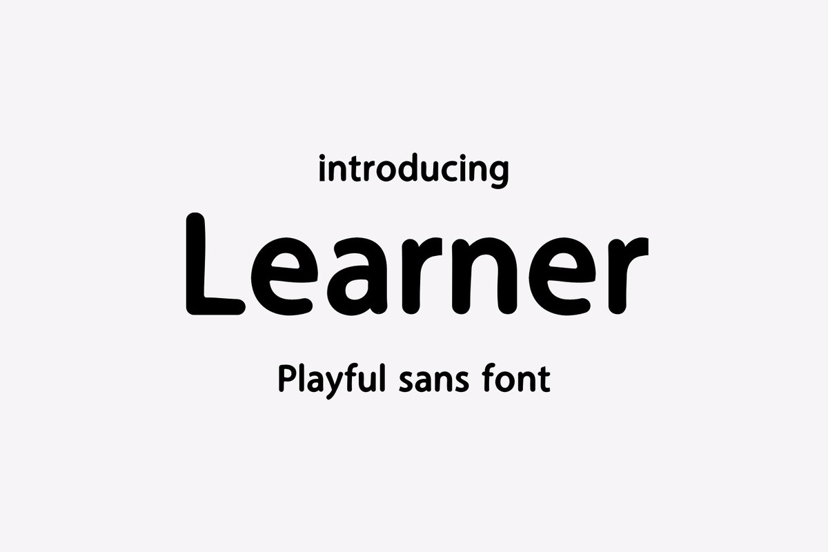 Schriftart Learner