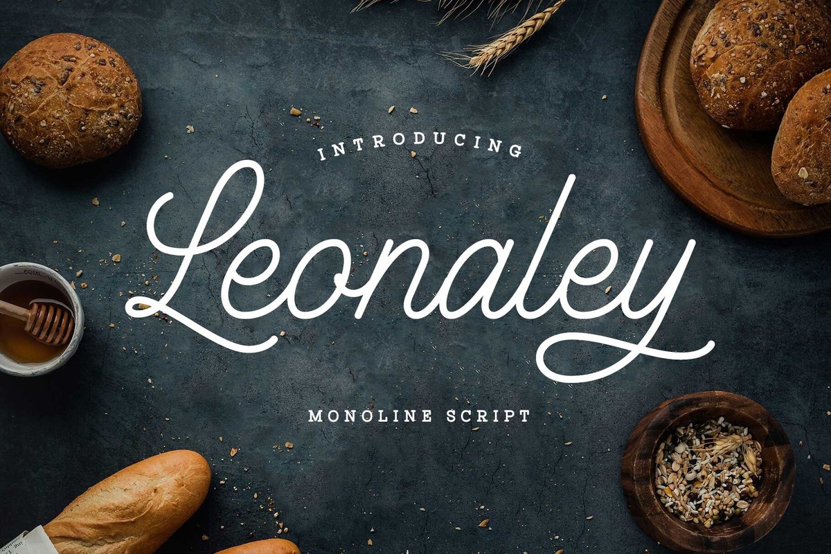 Schriftart Leonaley