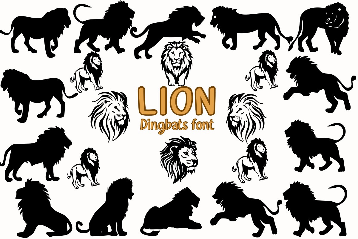 Schriftart Lion