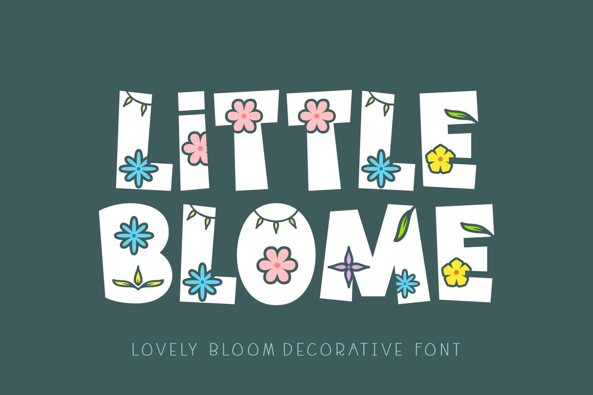 Schriftart Little Blome