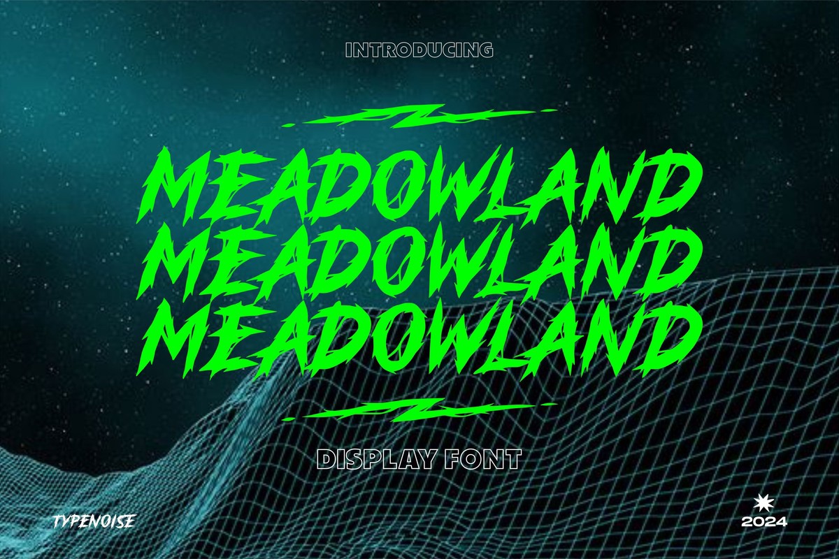 Schriftart Meadowland