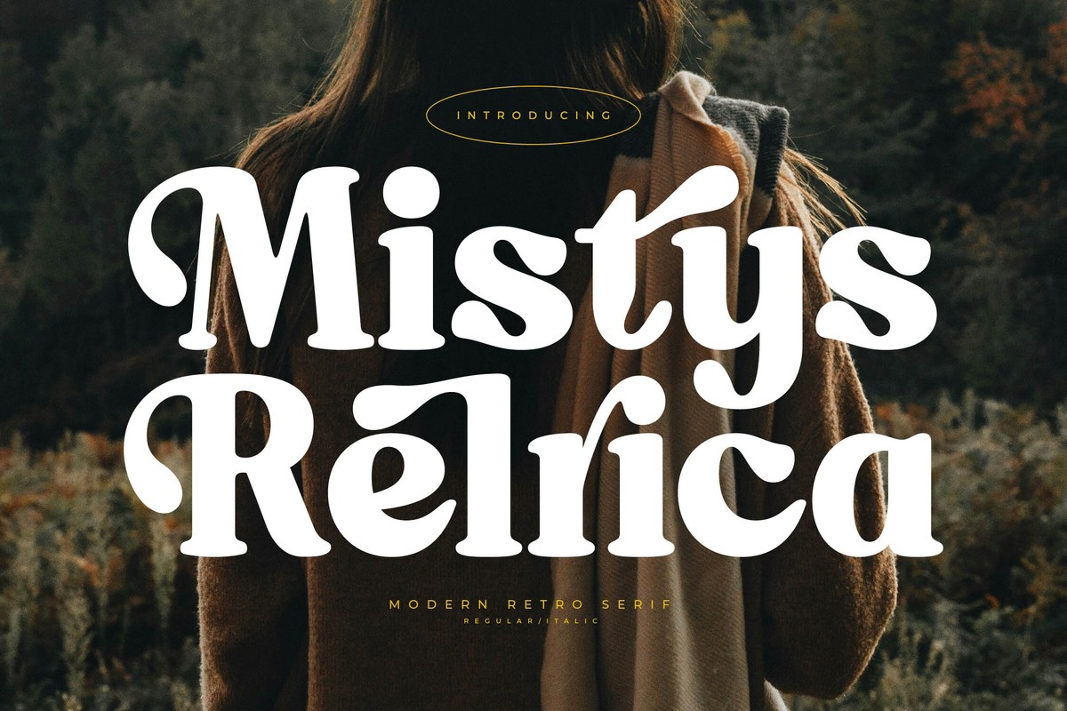 Schriftart Mistys Relrica