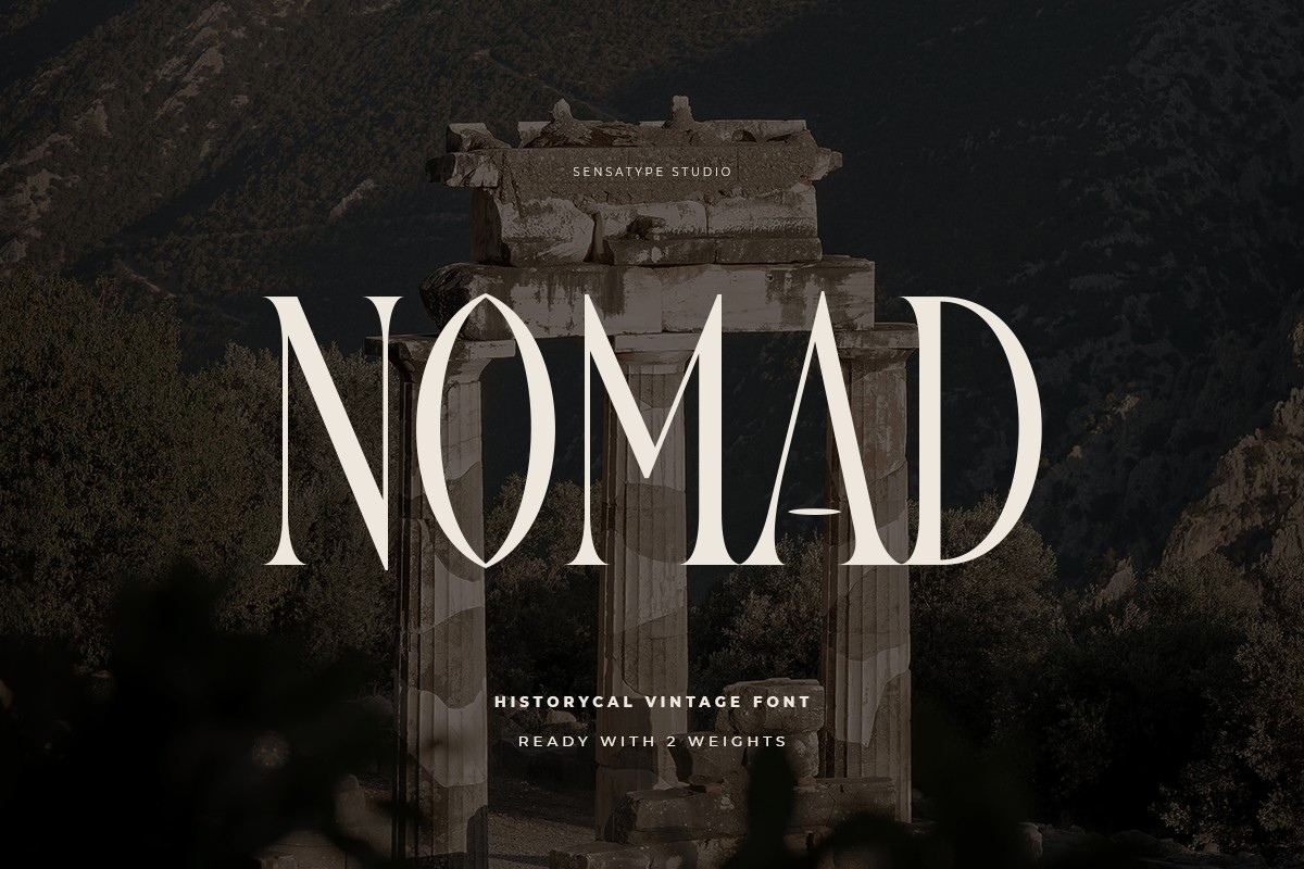 Schriftart Nomad