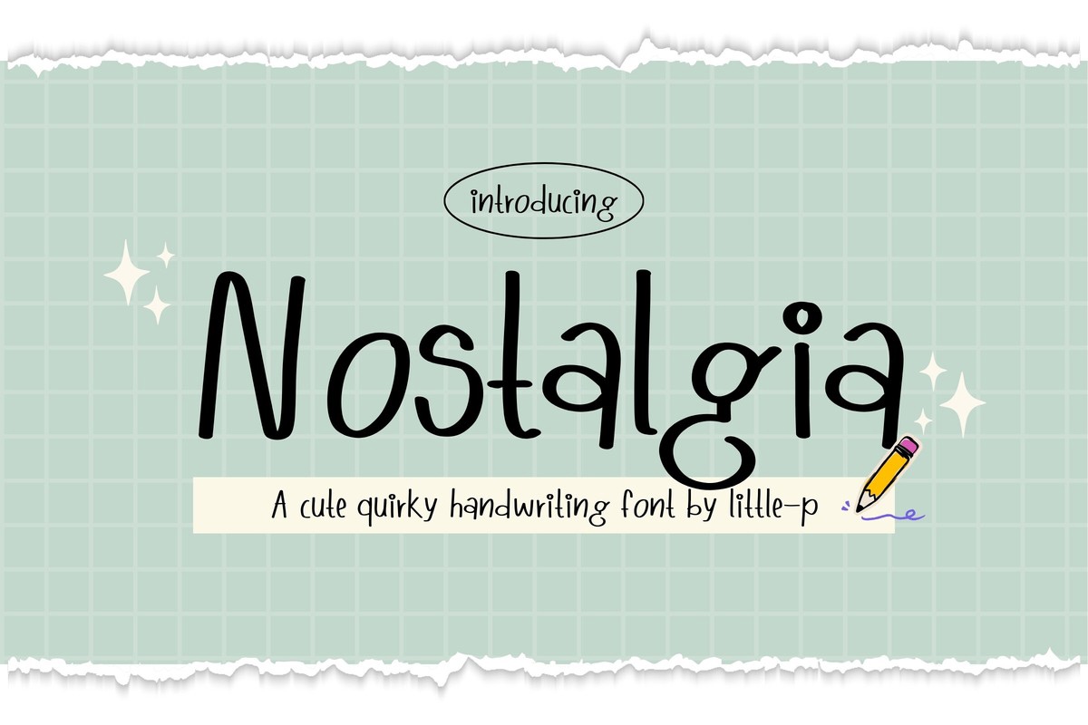 Schriftart Nostalgia