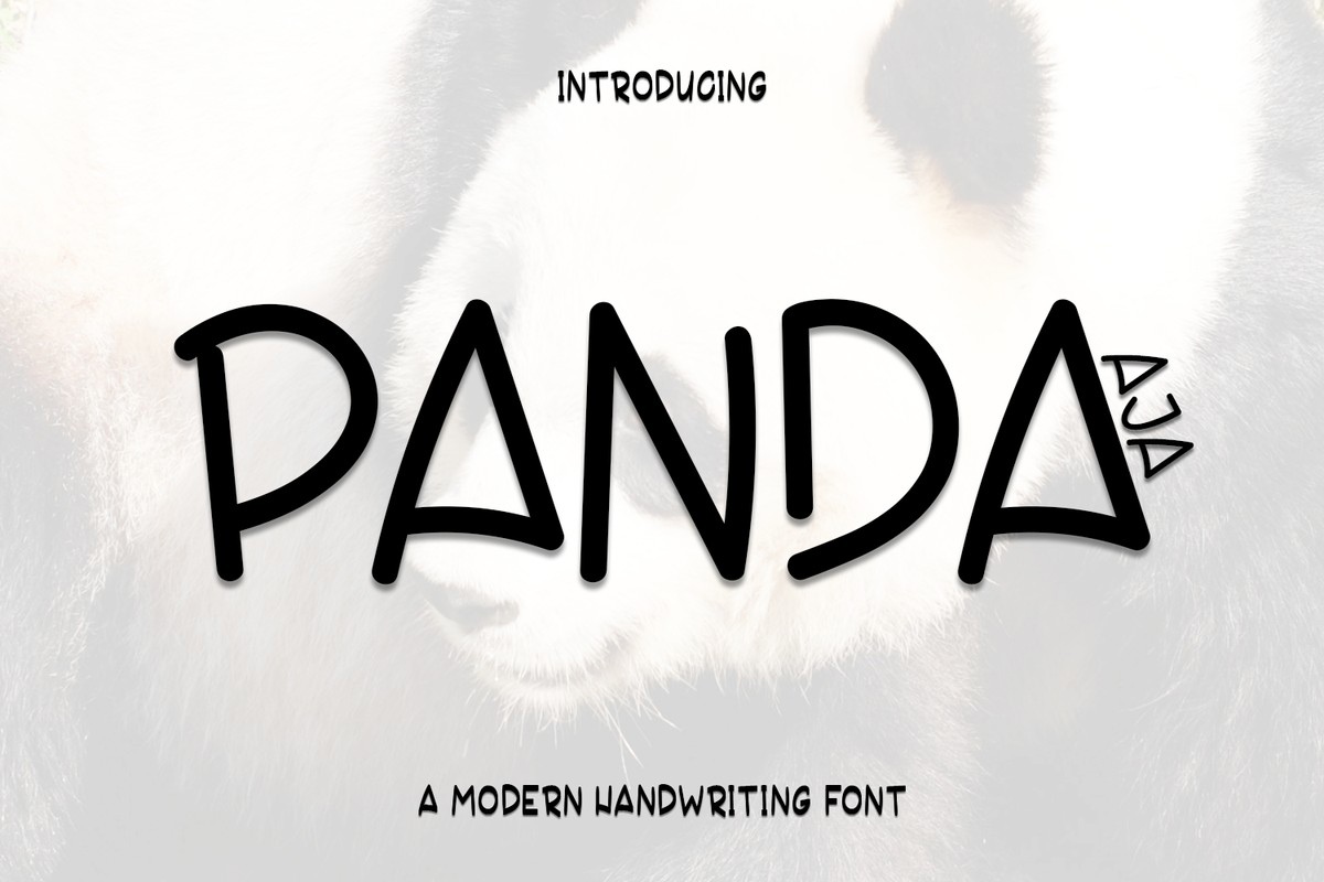 Schriftart Panda Aja