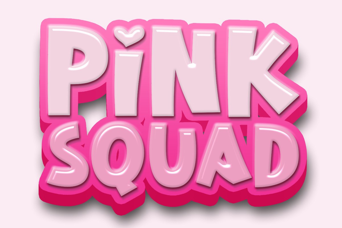 Schriftart Pink Squad