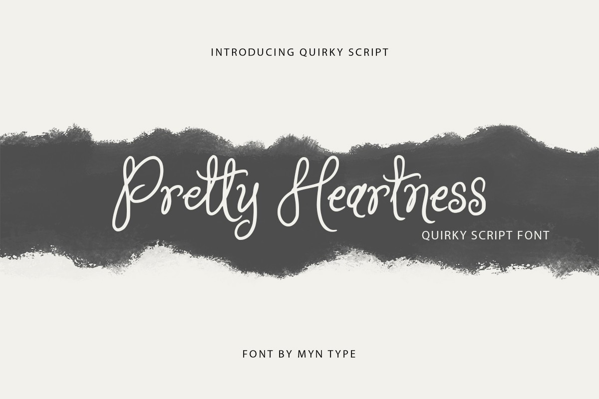 Schriftart Pretty Heartness