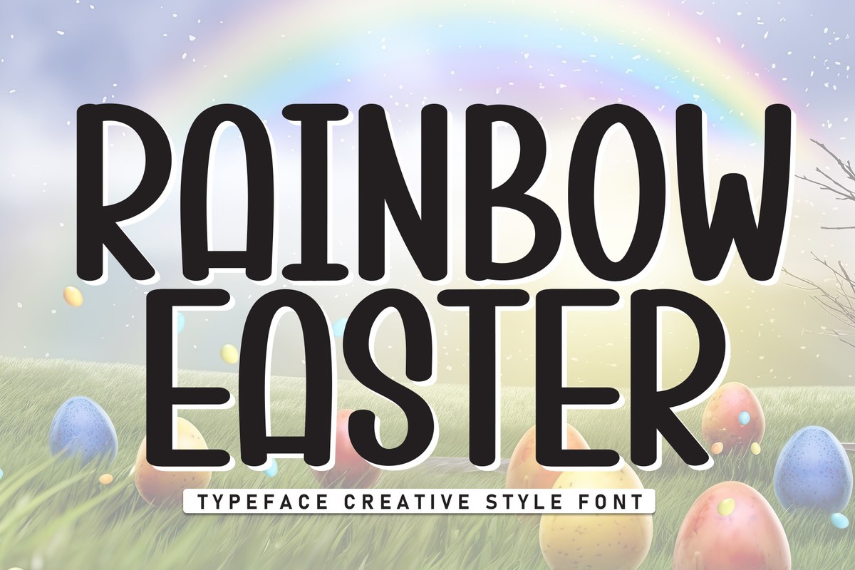 Schriftart Rainbow Easter