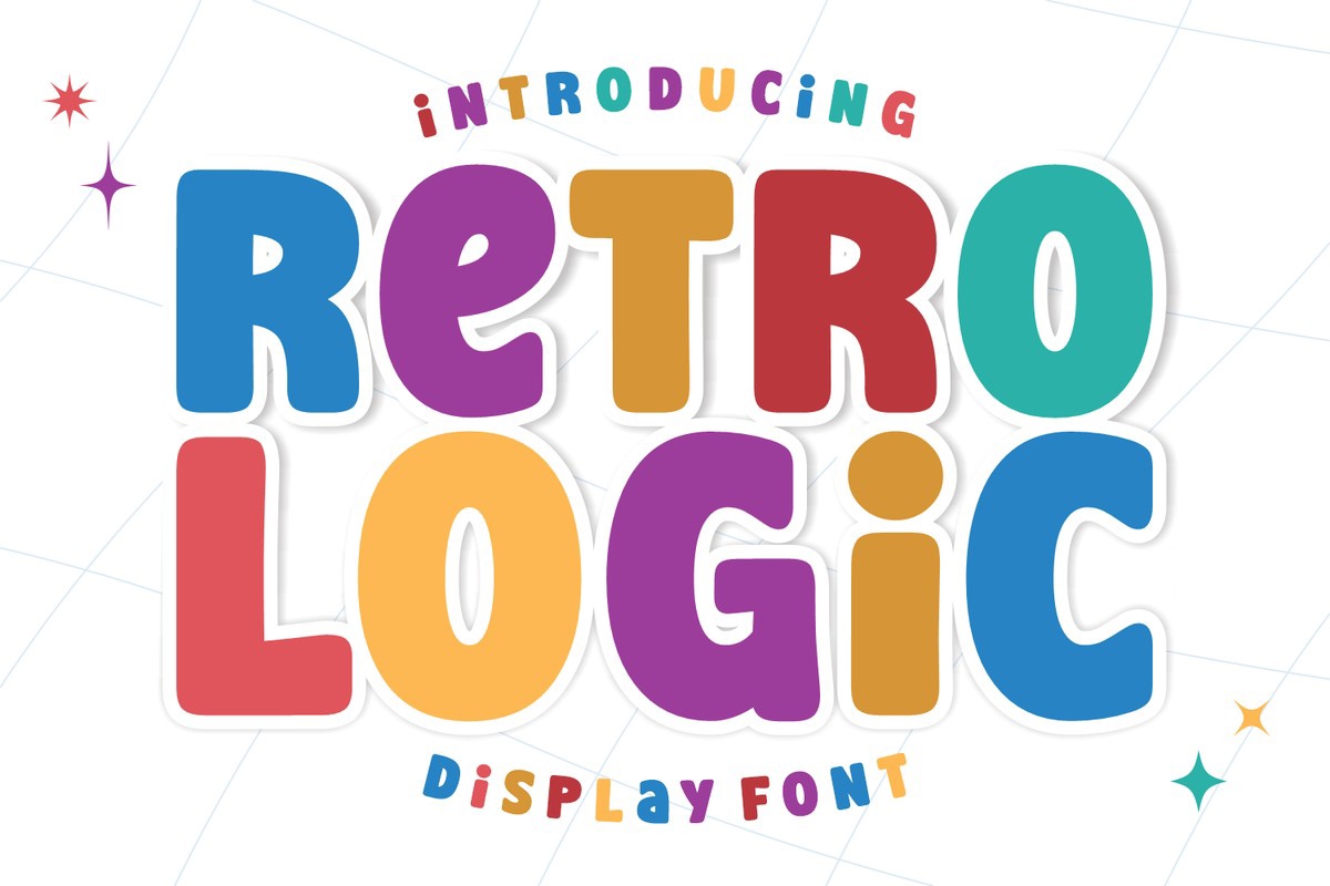 Schriftart Retro Logic