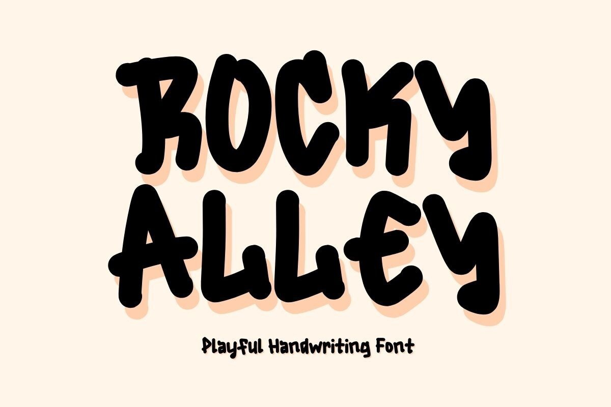 Schriftart Rocky Alley