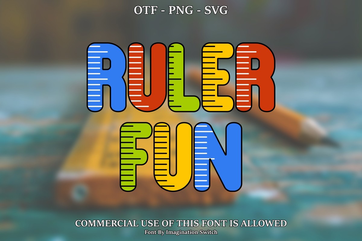 Schriftart Ruler Fun