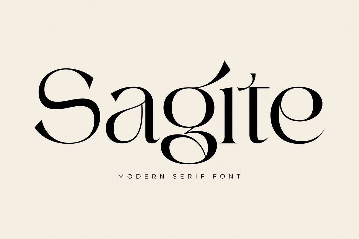 Schriftart Sagite