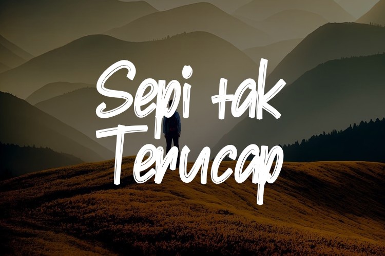 Schriftart Sepi Tak Terucap