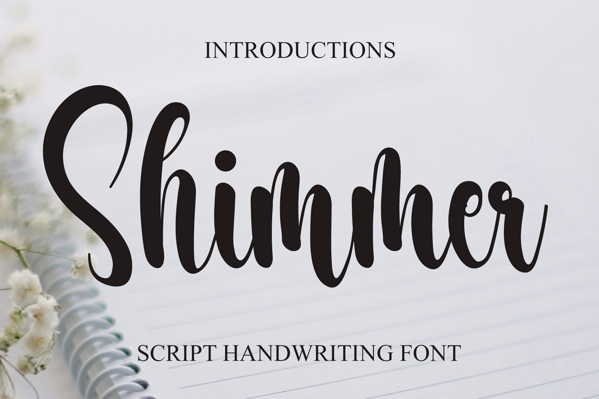 Schriftart Shimmer