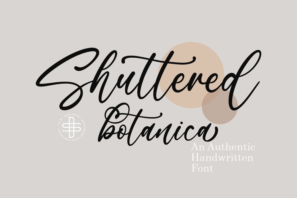 Schriftart Shuttered Botanica