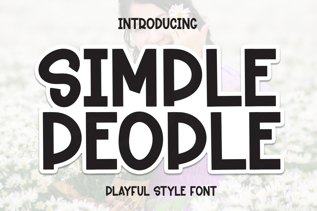 Schriftart Simple People