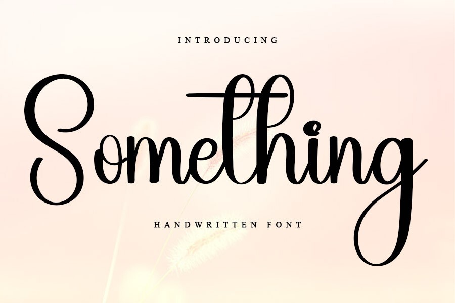 Schriftart Something