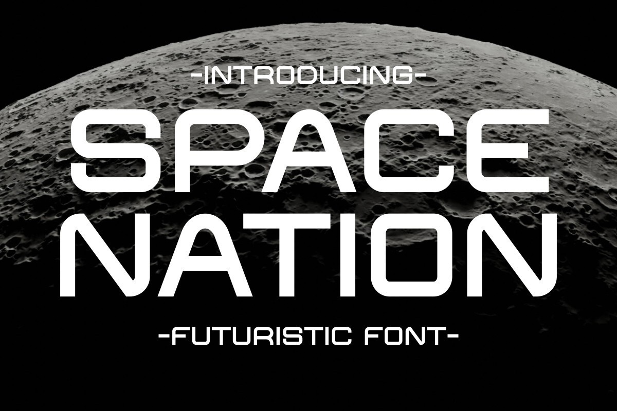 Schriftart Space Nation