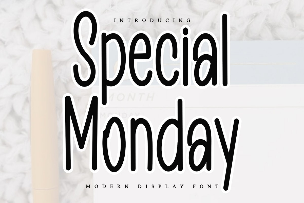 Schriftart Special Monday