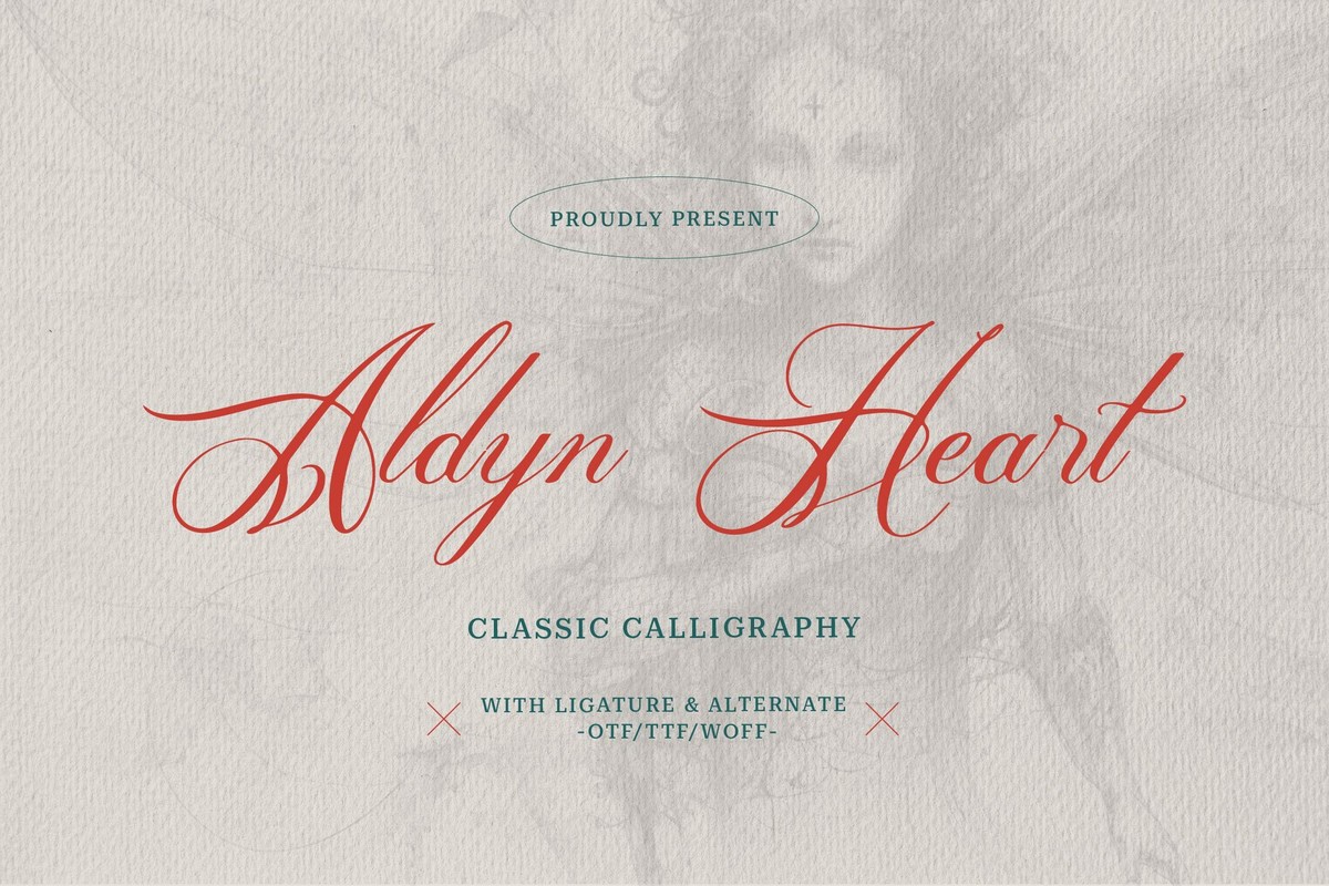 Schriftart Aldyn Heart