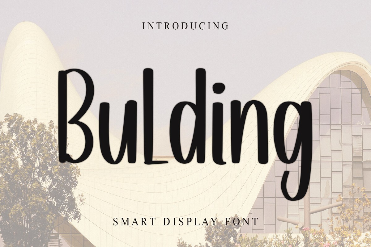 Schriftart Bulding