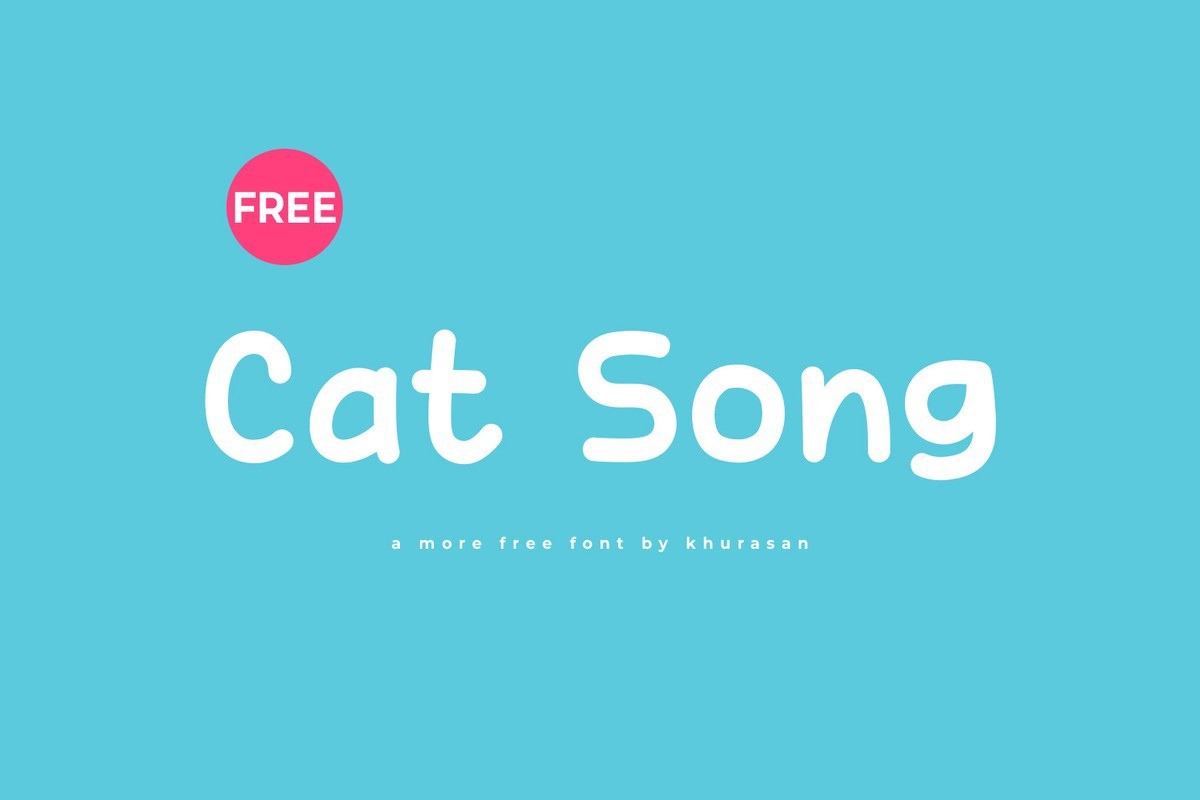 Schriftart Cat Song