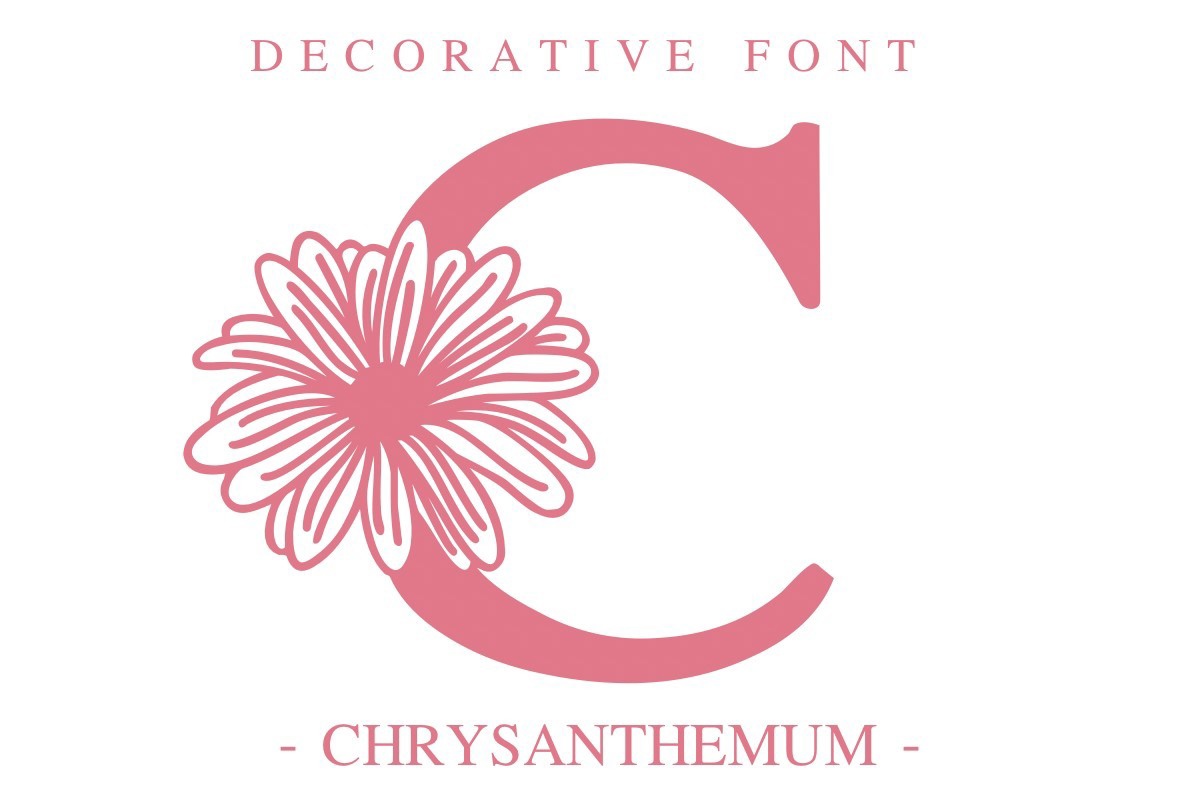 Schriftart Chrysanthemum