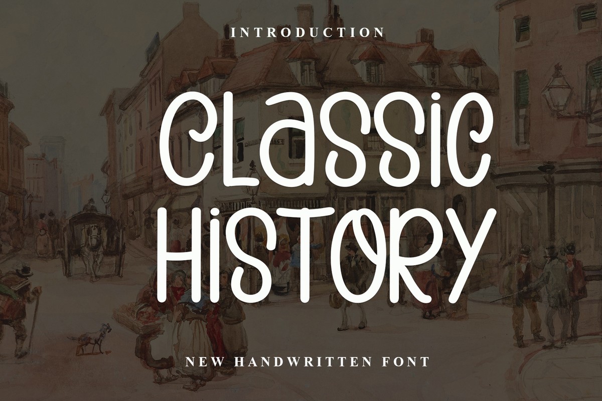 Schriftart Classic History