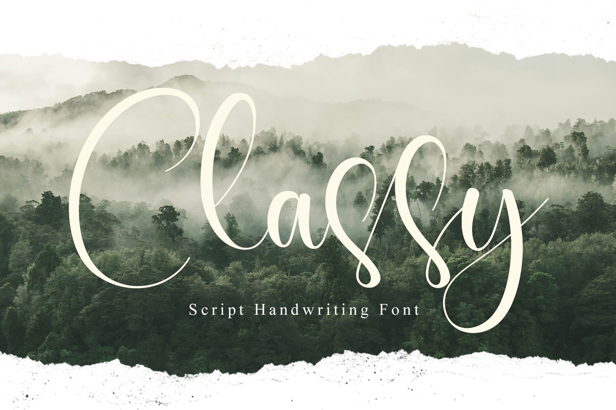 Schriftart Classy