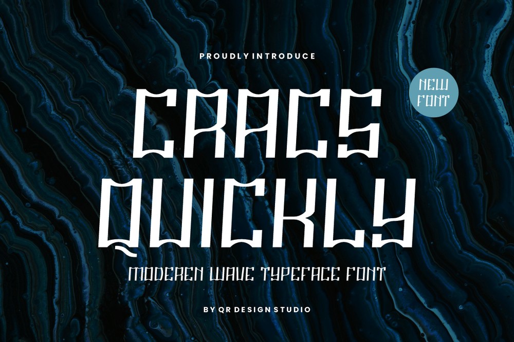 Schriftart Cracs Quickly