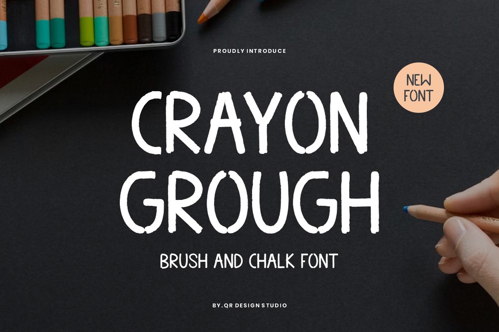 Schriftart Crayon Grough