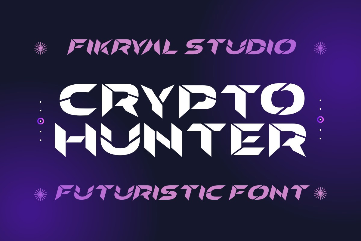 Schriftart Crypto Hunter