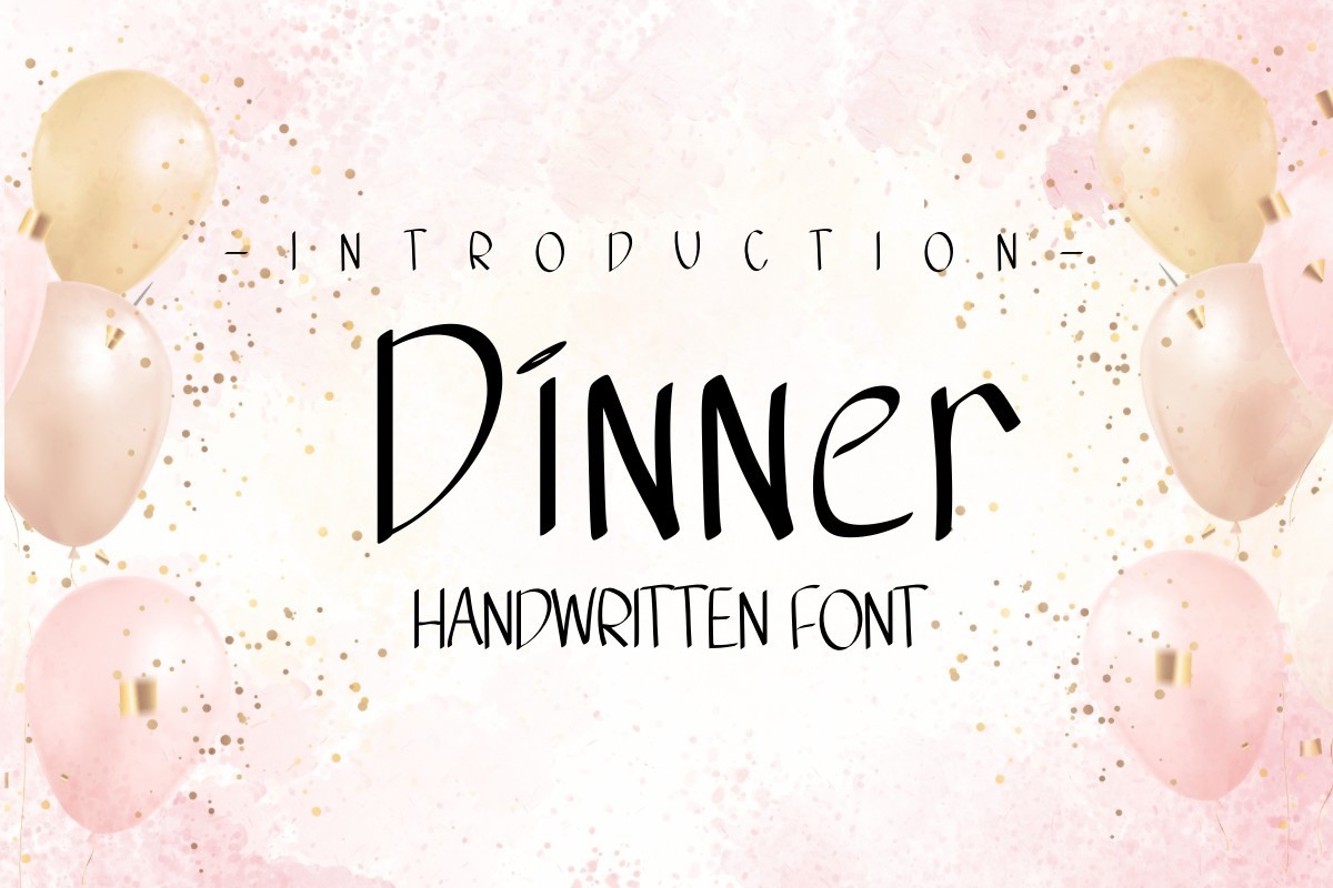 Schriftart Dinner