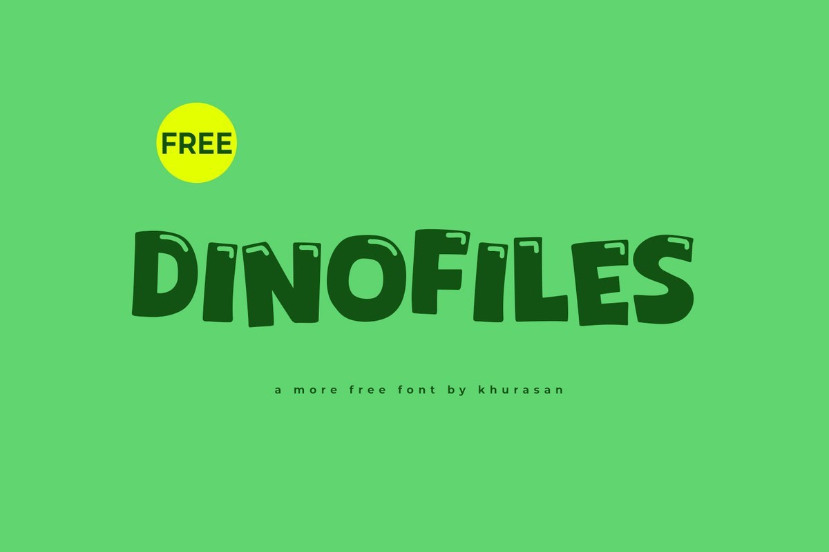 Schriftart Dinofiles