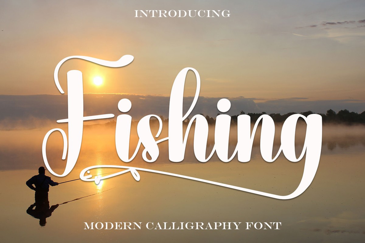 Schriftart Fishing