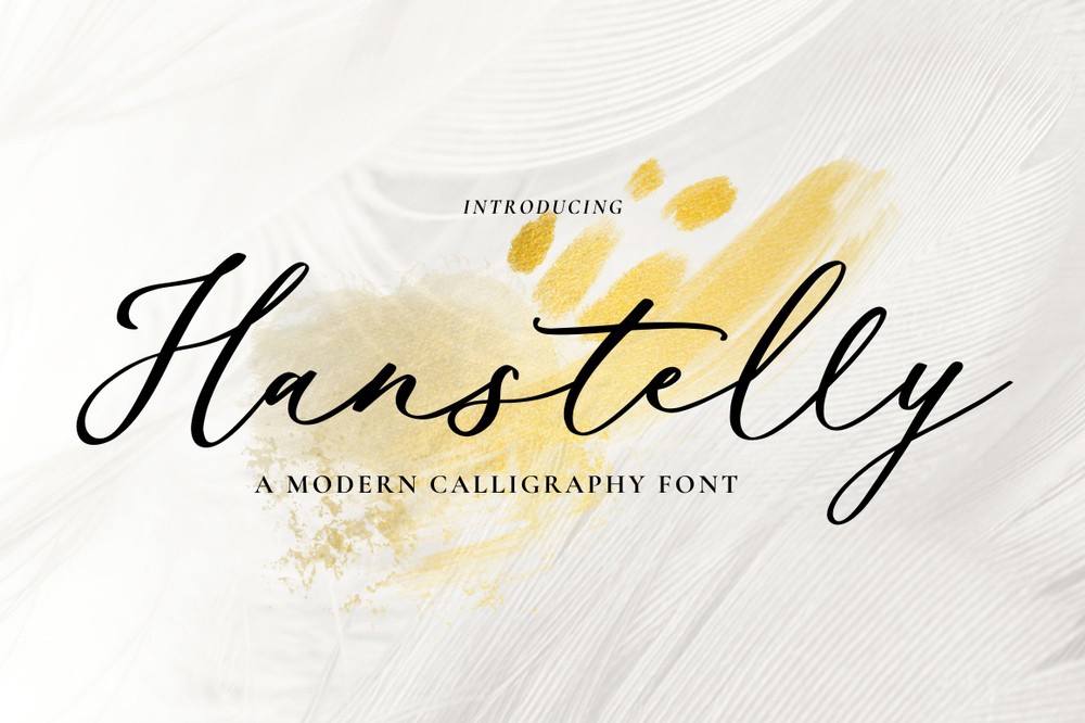 Schriftart Hanstelly