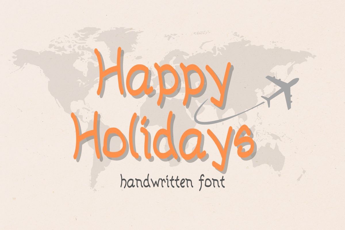 Schriftart Happy Holidays