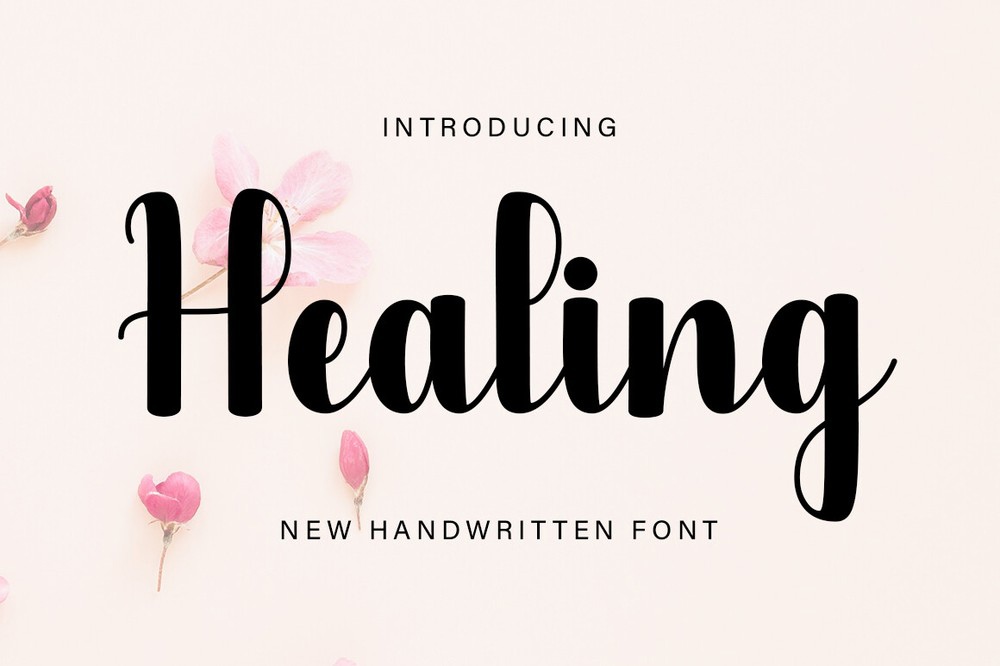 Schriftart Healing