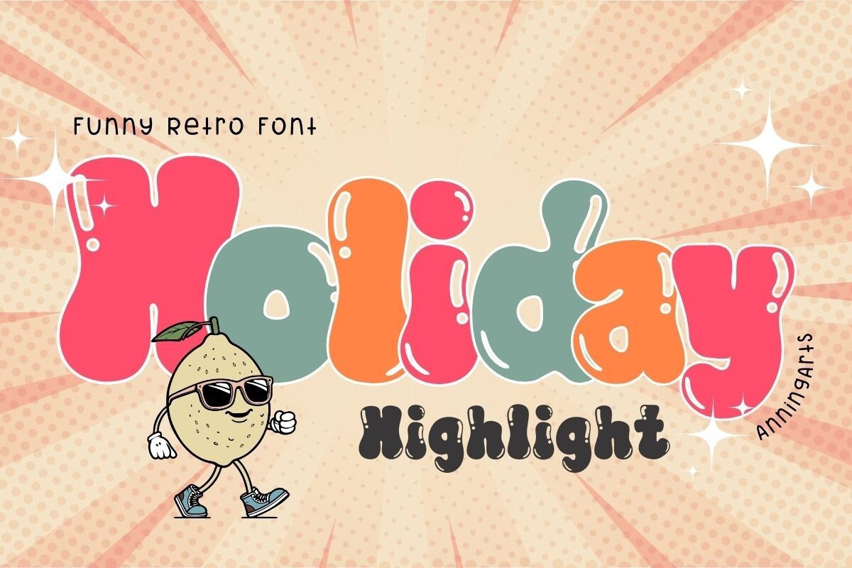 Schriftart Holiday Highlight