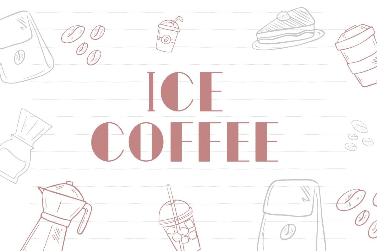 Schriftart Ice Coffee