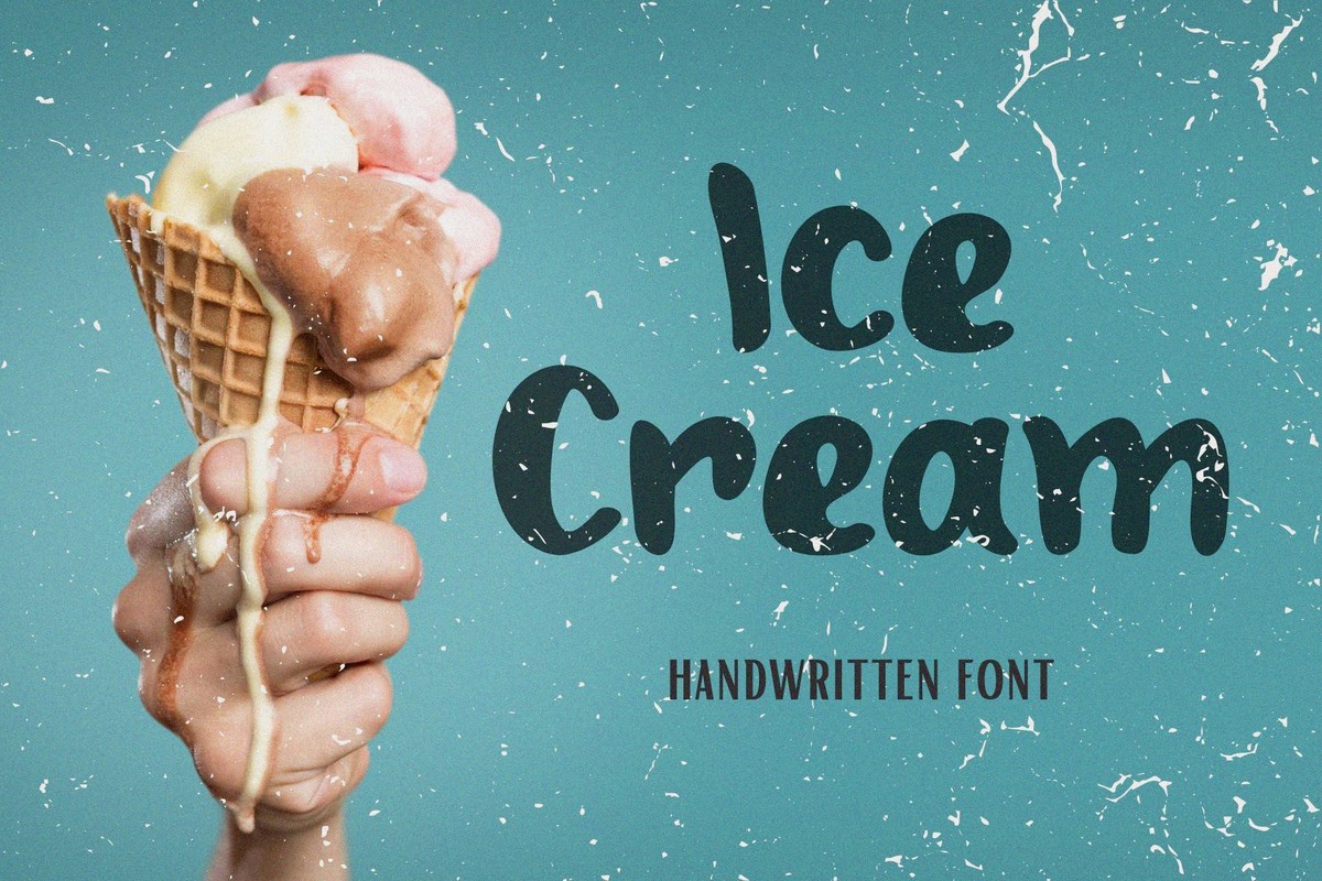 Schriftart Ice Cream