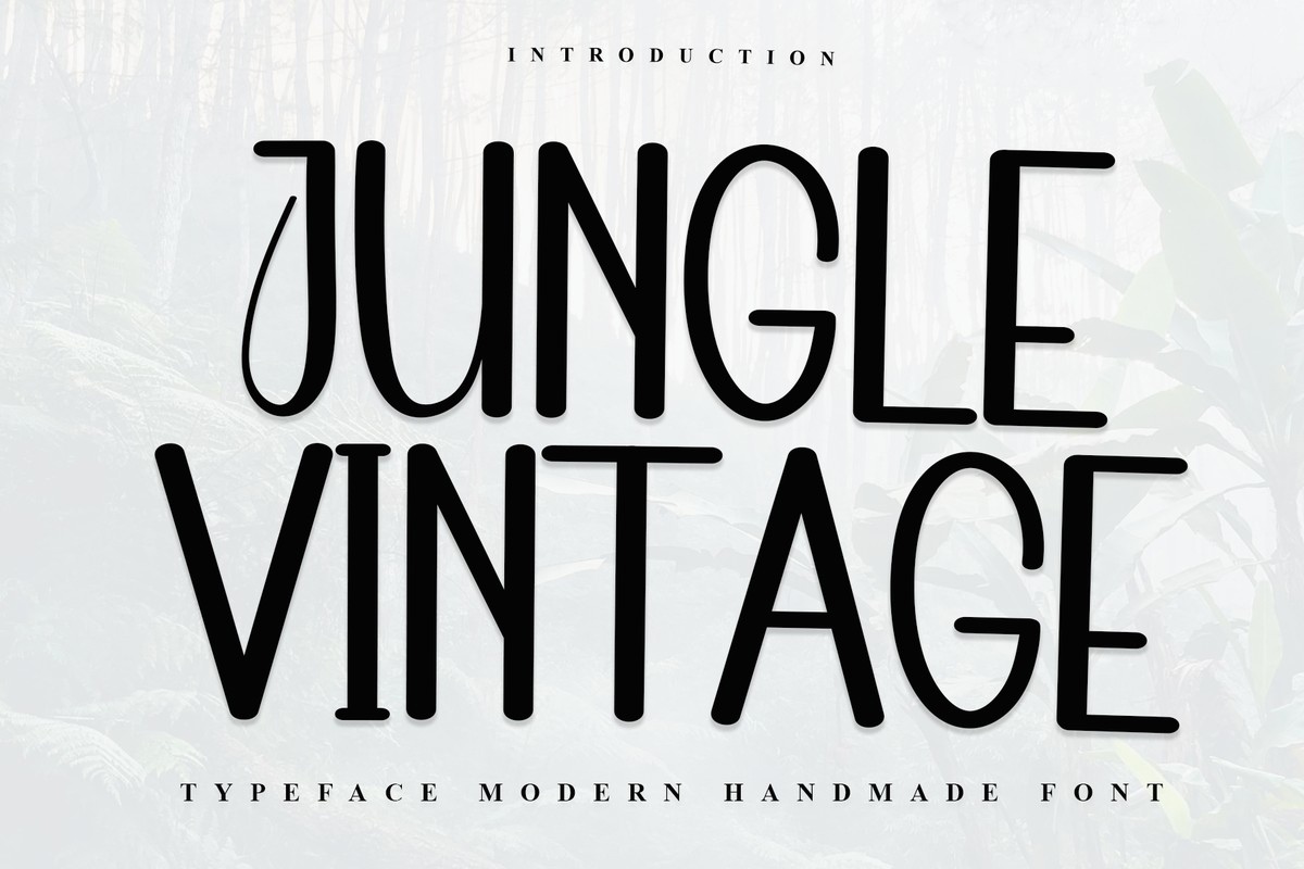 Schriftart Jungle Vintage